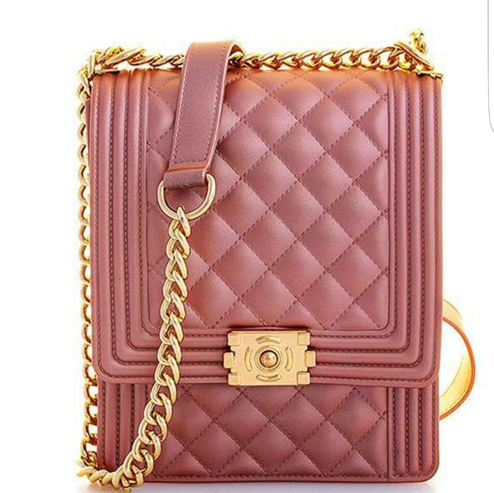 ROSE GOLD Jelly Crossbody